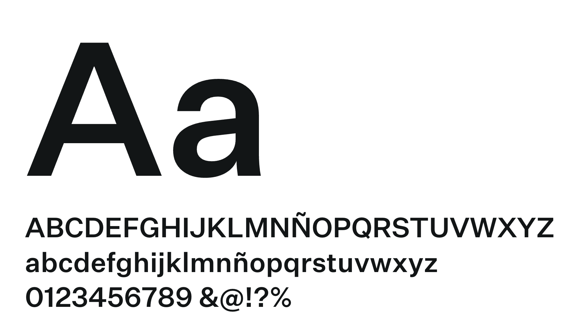Untitled Sans specimen