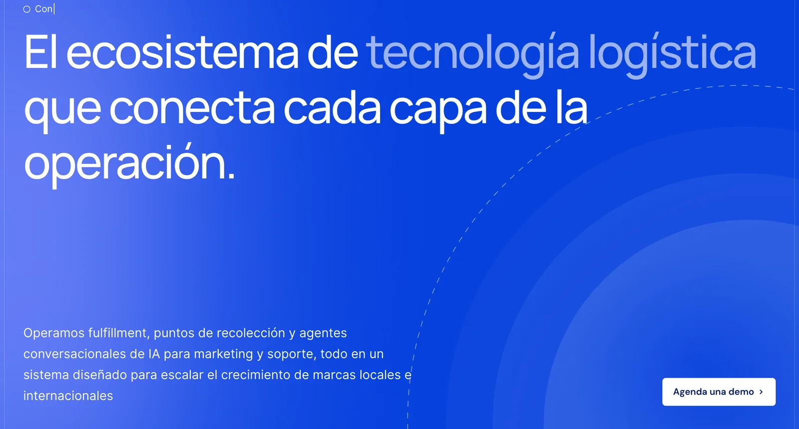 Headline, text and button from Cubbo's website, in its typography