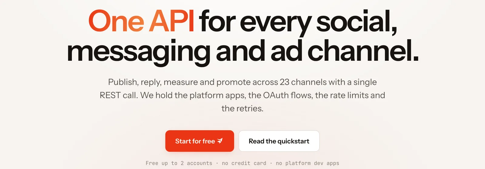Headline, text and button from Patchbay's website, in its typography