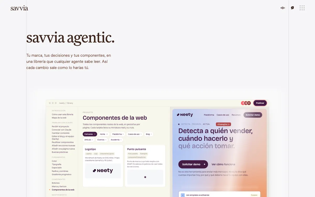 Captura de savvia agentic